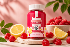 Daily Fiber Gummies – Raspberry Lemon | Digestive Support, Vegan & Sugar-Free