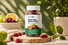 Plant-Based Daily Fiber Gummies – Fruit Flavored | Digestive & Gut Support – 60 Count