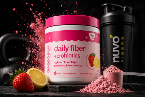 Nuvo Daily Fiber + Probiotics — Strawberry Lemonade