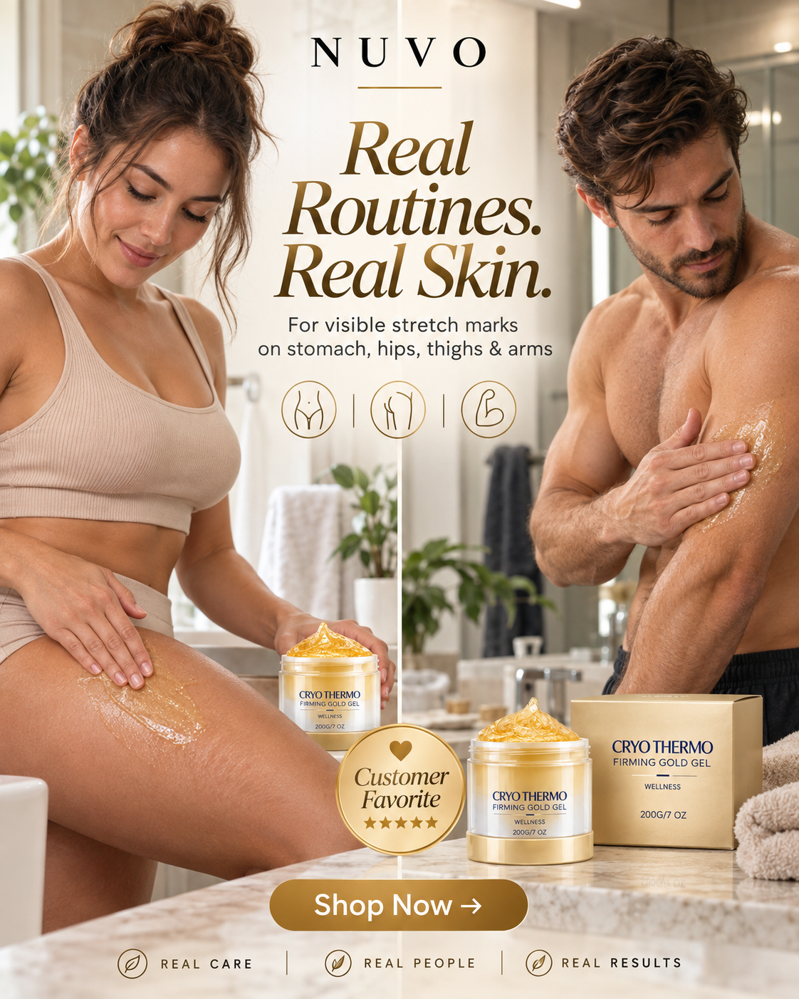 Cryo Thermo Firming Gold Gel Body Care Cream