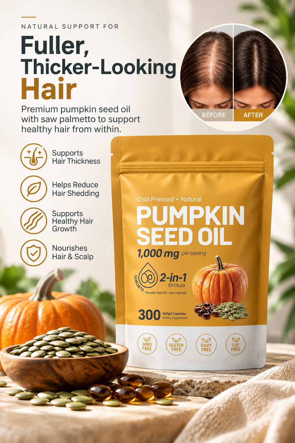 Pumpkin Seed Oil Soft Capsules