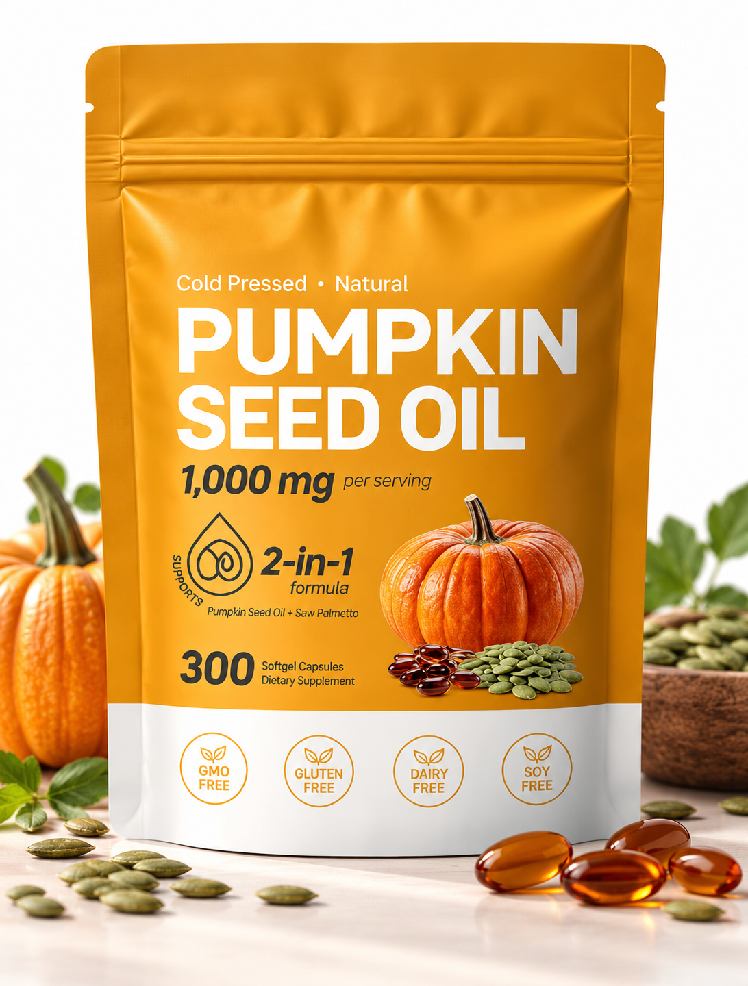 Pumpkin Seed Oil Soft Capsules